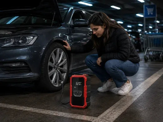 Supermarket car park, six o'clock, dark. You turn the key and nothing happens.